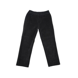 DGK Black Corduroy Skate Pants Men’s Large Elastic Waist Rose Embroidery